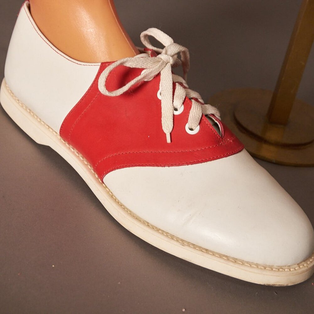 1980s Red and White Muffy’s Willits Saddle Shoes